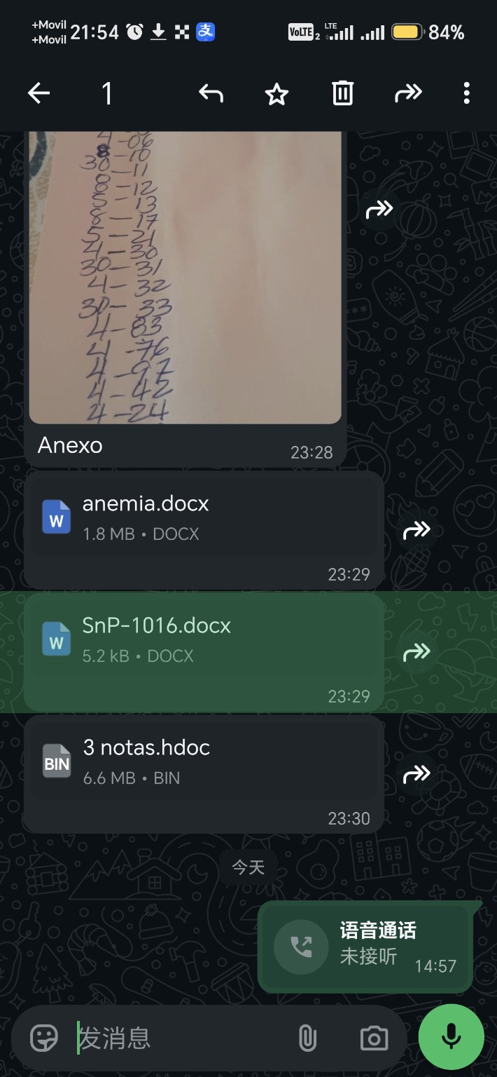 纸上手写的数字照片